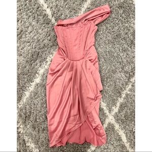 Draped Corset Midi Dress